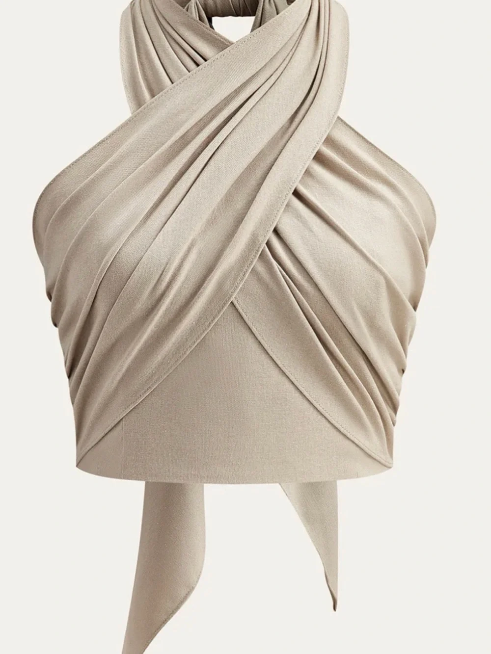 NWT Commense Linen Wrap Top - Picture 2 of 9